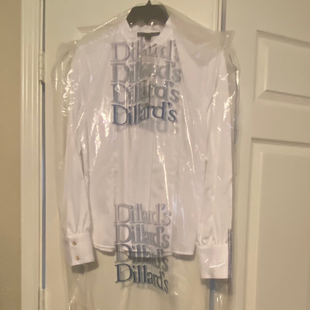 White button down blouse